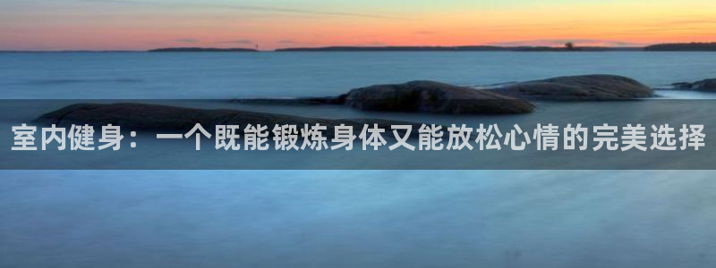 利记官方正版app新能源：室内健身：一个既能锻炼身体