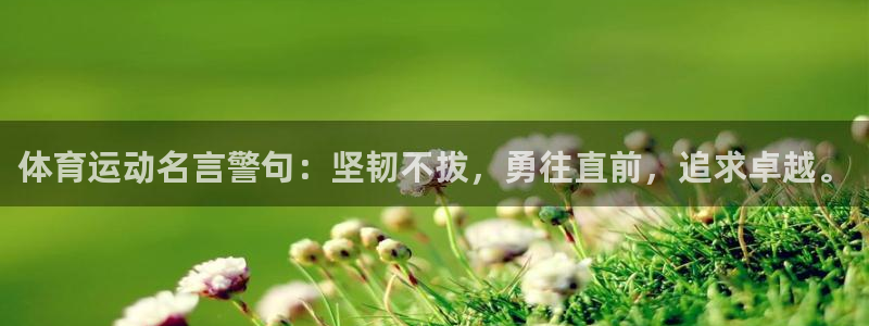利记官网：体育运动名言警句：坚韧不拔